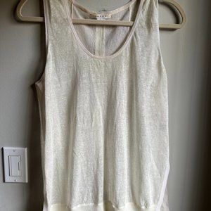 LINEN SLEEVELESS BLOUSE